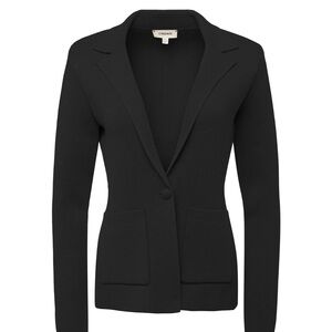 NWT !! L'Agence Lacey Black Women's knitted  Blazer black XL